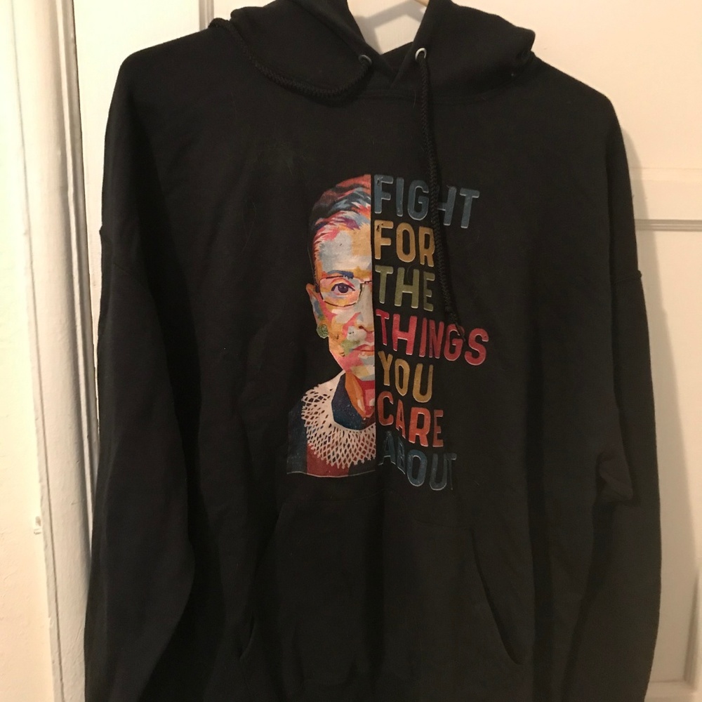 Fight For The Things You Care About RBG Hoodie XL